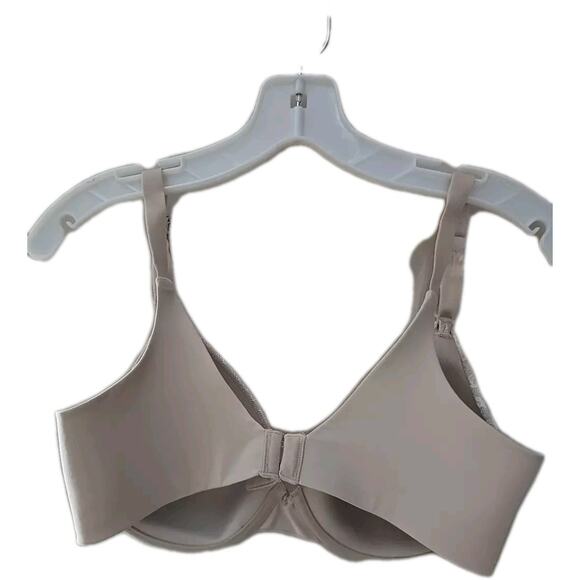 Vanity Fair Beauty Back Beige Floral Lace Full Coverage Underwire Bra Size 36D - Picture 4 of 6